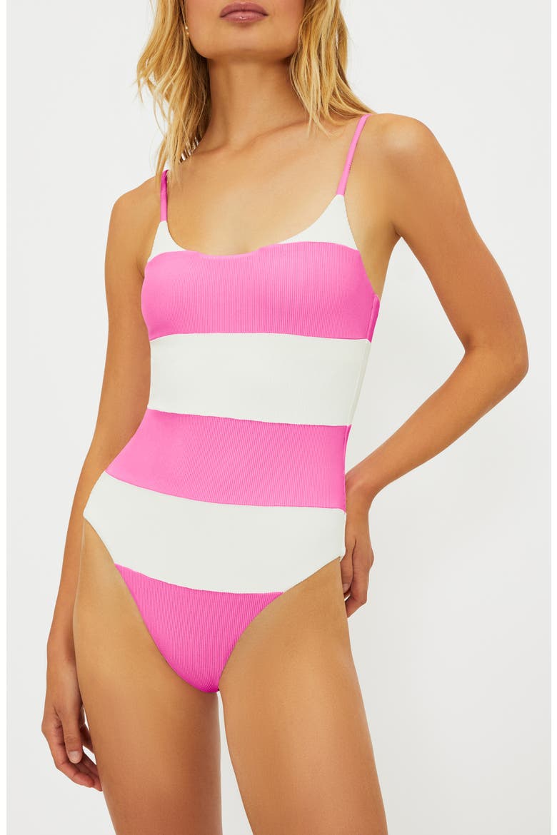 Calista One-Piece Swimsuit, Main, color, PRISM PINK