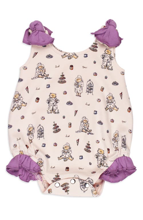 L'ovedbaby X Paddington Bear™ Organic Cotton Ruffle Bodysuit In Sweet Paddington