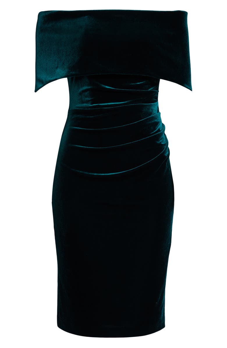 Vince Camuto Off the Shoulder Velvet Cocktail Dress, Alternate, color,