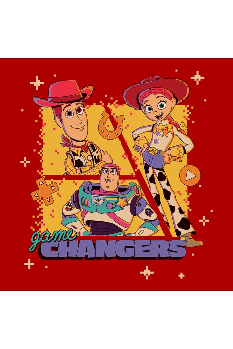 Men's Toy Story 5 Three Friends Game Changers  Graphic T-Shirt, Alternate, color, Red