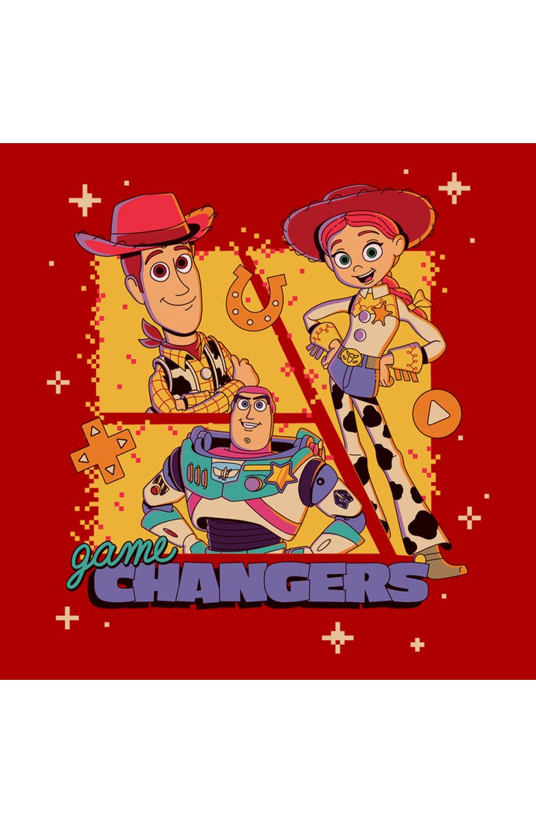 Toy Story 5 Men's Toy Story 5 Three Friends Game Changers Graphic T-Shirt, Alternate, color, Red