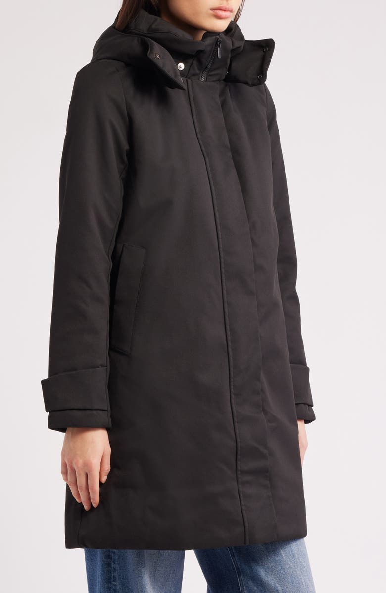 Save The Duck Skylar Insulated Parka, Alternate, color, Black