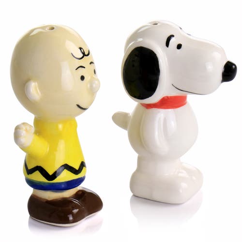 Peanuts Classical Pals Charlie Brown And Snoopy Figurine Salt And Pepper Shaker Set In Multi