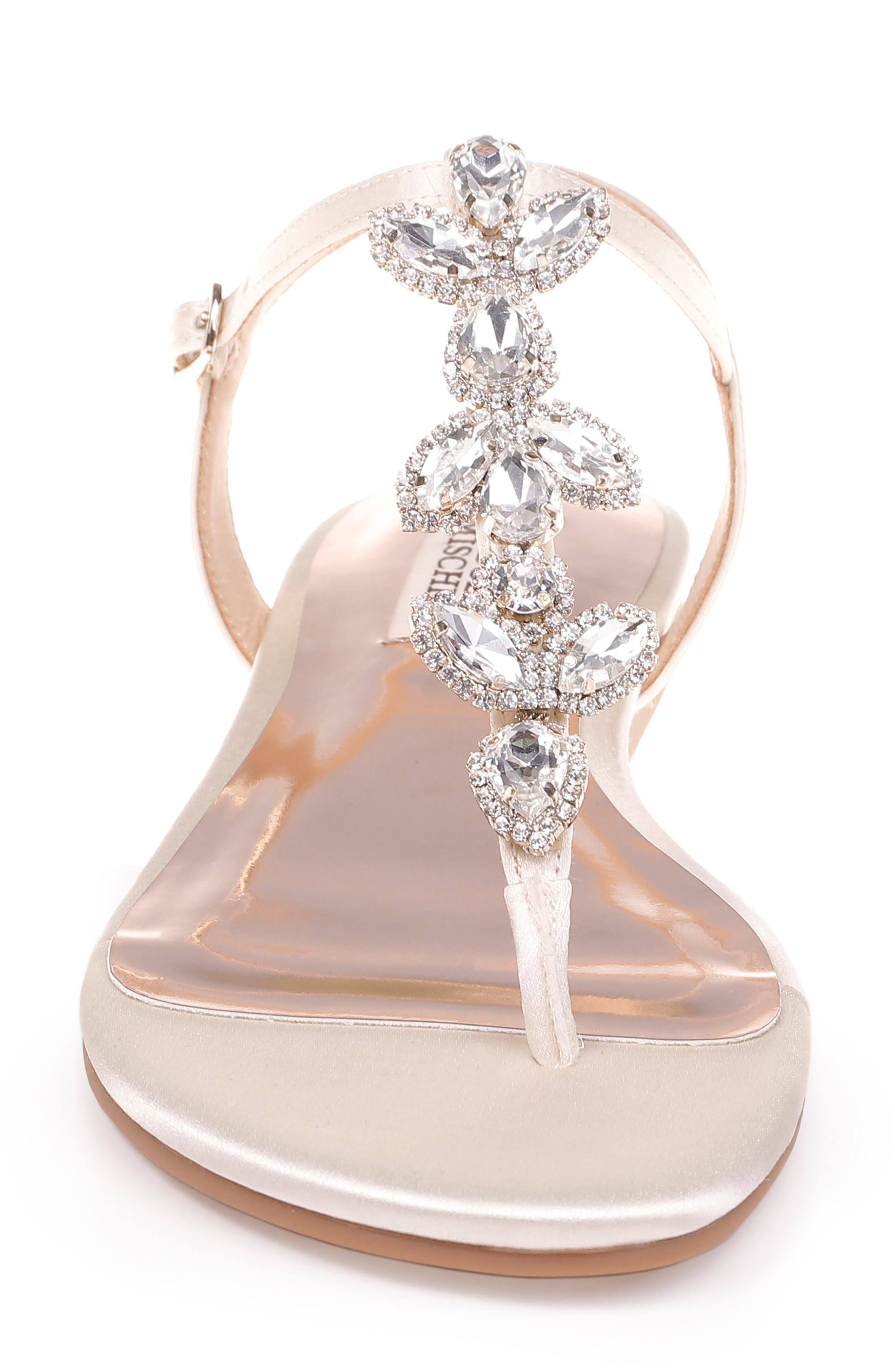 Badgley Mischka Collection Badgley Mischka Sissi Crystal Embellished Sandal, Alternate, color, 