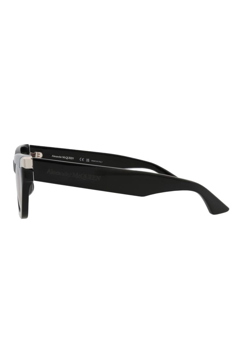 53mm Cat Eye Sunglasses, Alternate, color, BLACK BLACK VIOLET