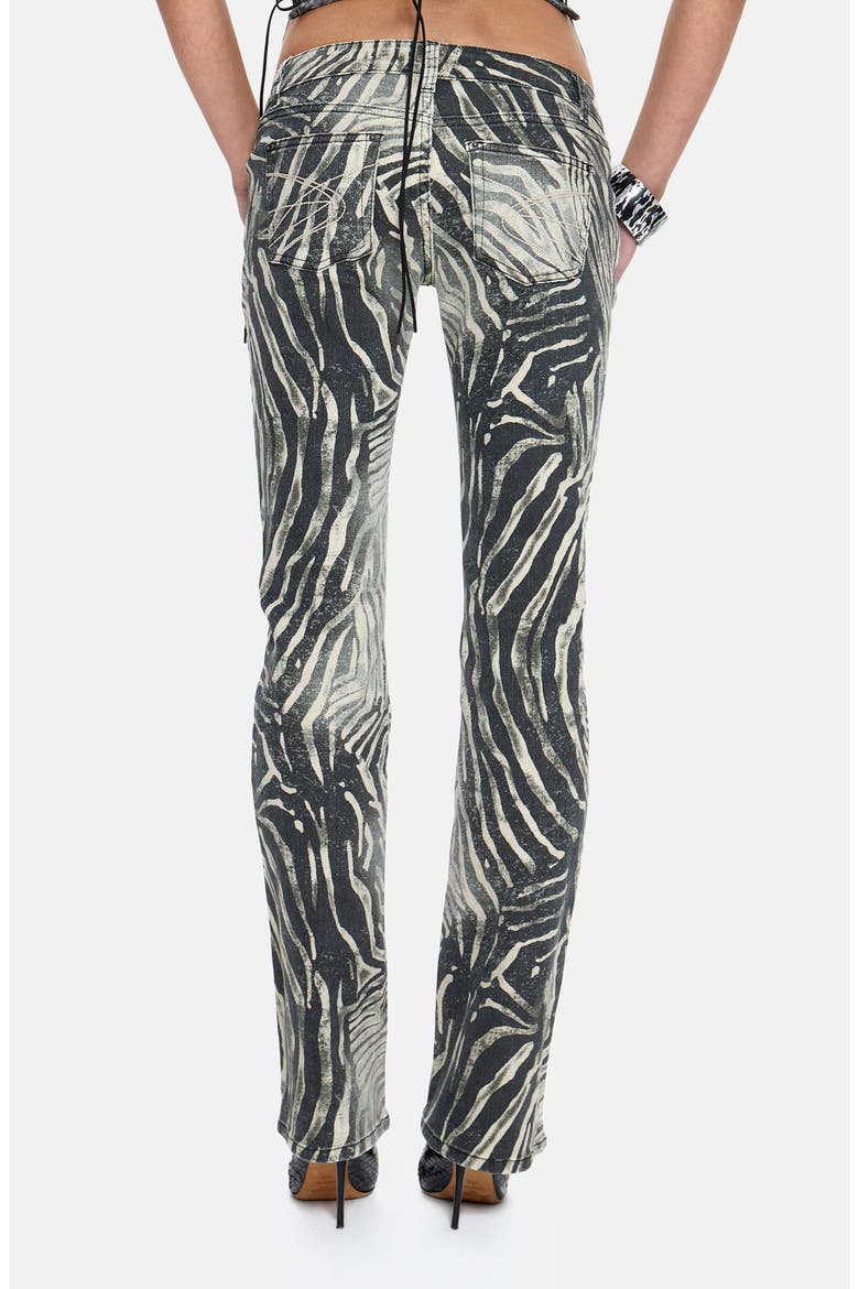 Leona Cooper Bootcut Jeans, Alternate, color, ZEBRA