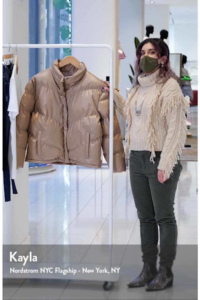 Downtown Faux Leather Puffer Jacket video