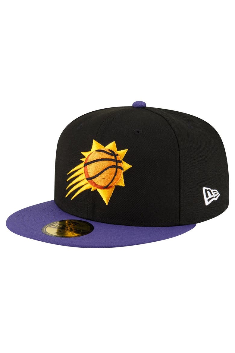 Men's New Era Black/Purple Phoenix Suns 2-Tone 59FIFTY Fitted Hat, Main, color, Black