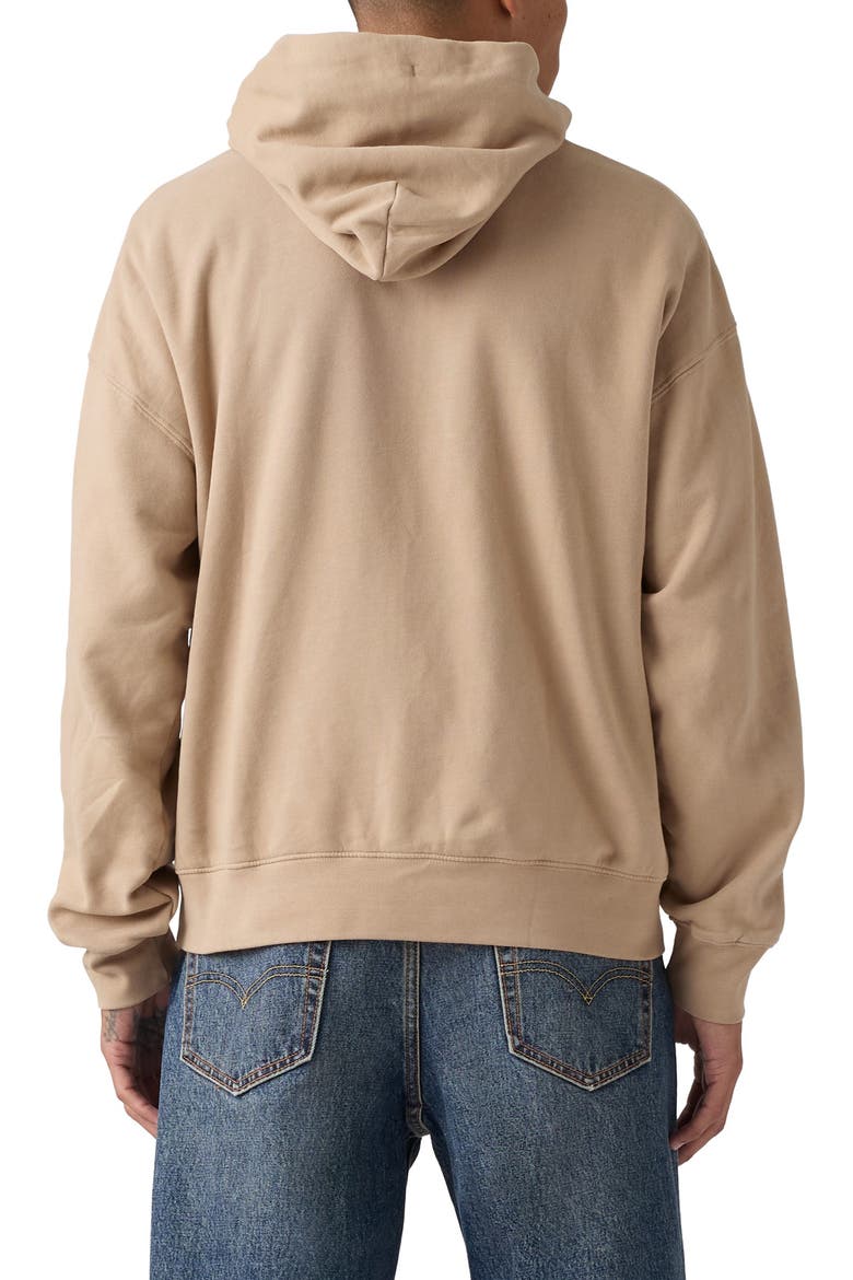 Soft Crop Cotton Blend Hoodie, Alternate, color, WHITE PEPPER WHITE PEPPER