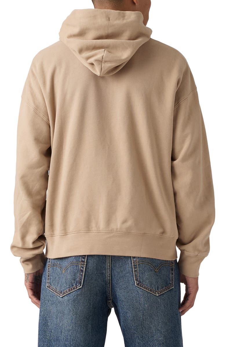 Levi's Soft Crop Cotton Blend Hoodie, Alternate, color, White Pepper White Pepper