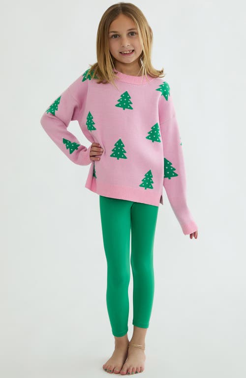 Beach Riot Kids' Little Peppa High Waist Leggings In Green