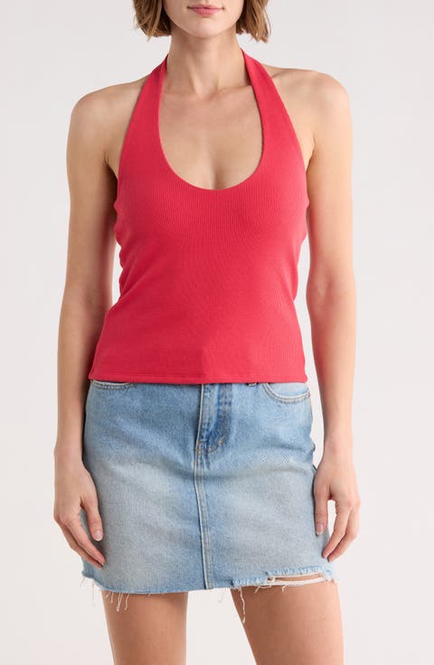 Rib Knit Halter Top