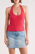 Abound Rib Knit Halter Top