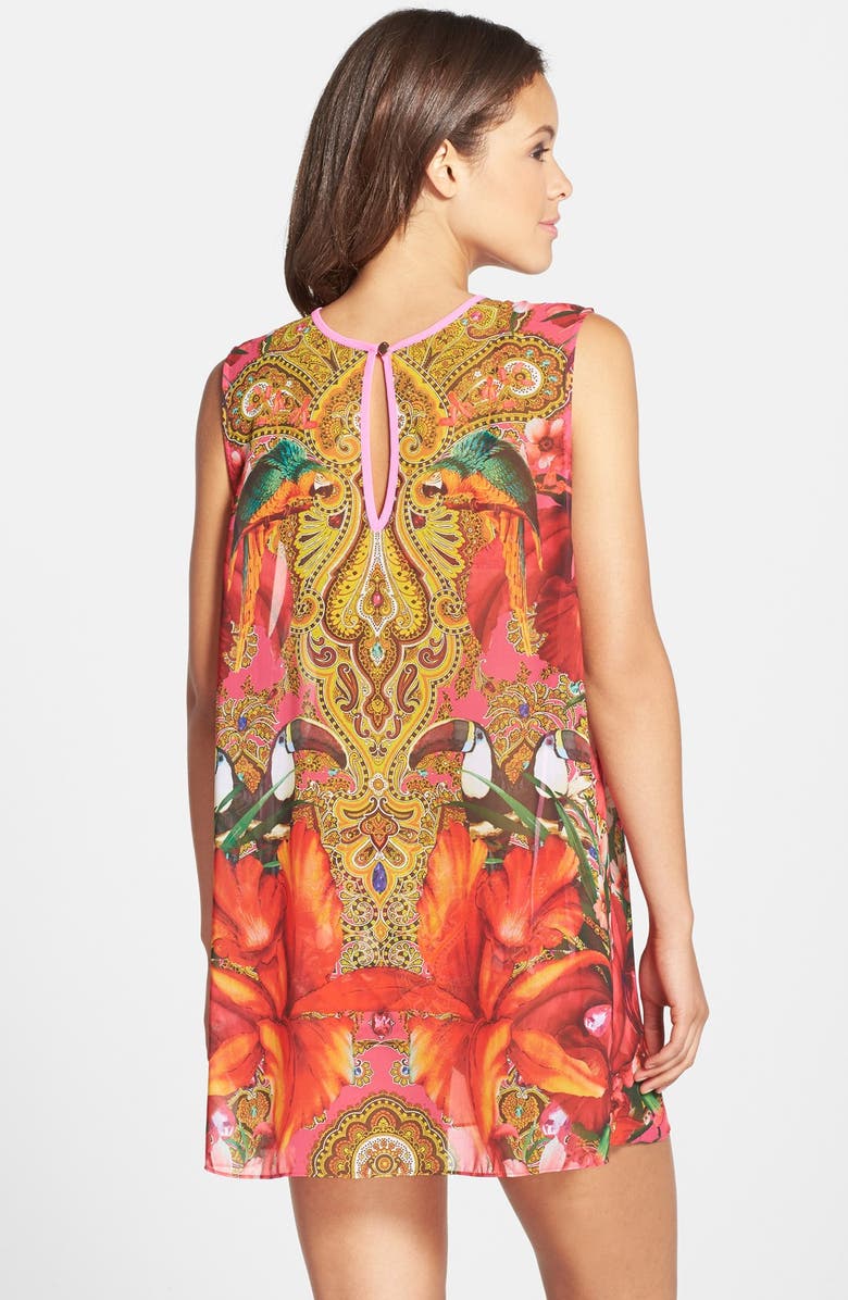 Ted Baker London 'Paisley Toucan' Cover-Up Tunic, Alternate, color, 