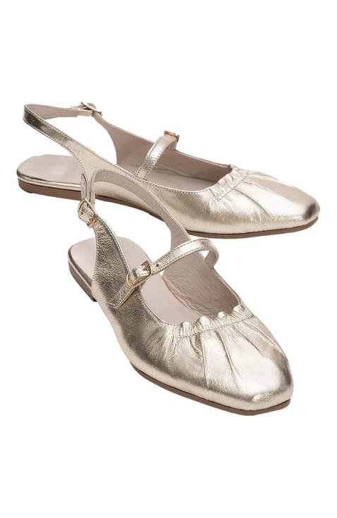 Britney Leather Closed-Toe Sandal