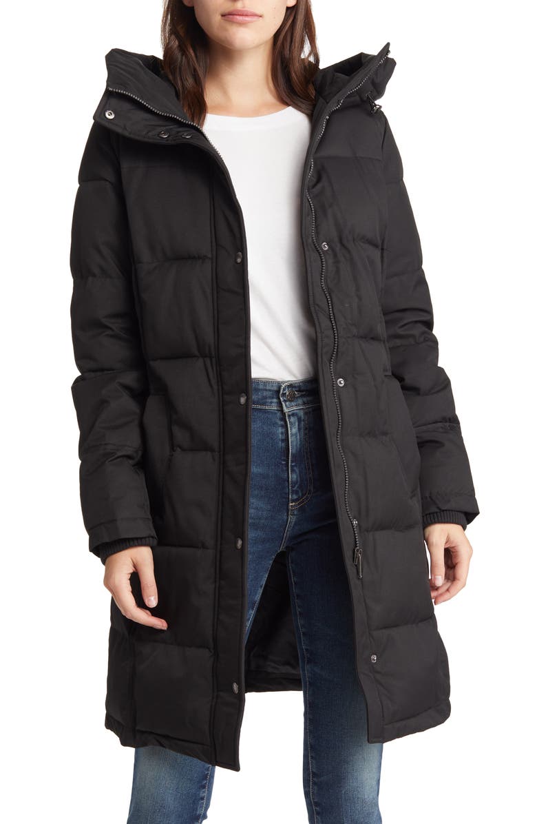 Sam Edelman Women's Belted Longline Puffer Jacket, Alternate, color, 