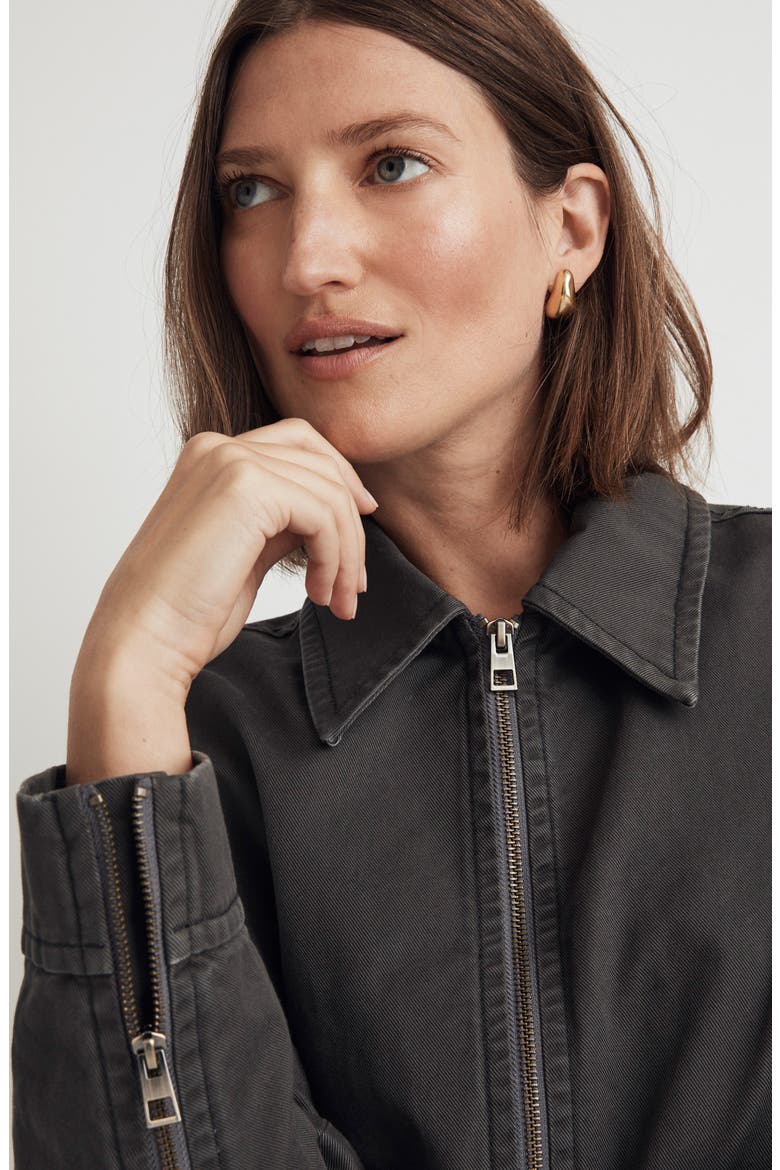 Crop (Re)generative Chino Utilitarian Jacket, Alternate, color, DARK PAVEMENT