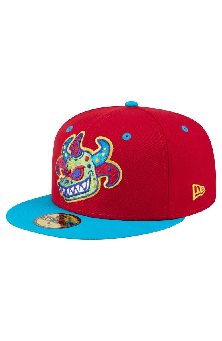 New Era Men
s New Era Red Scranton Wilkes-Barre RailRiders Copa de la Diversión 59FIFTY Fitted Hat, Main, color, Red