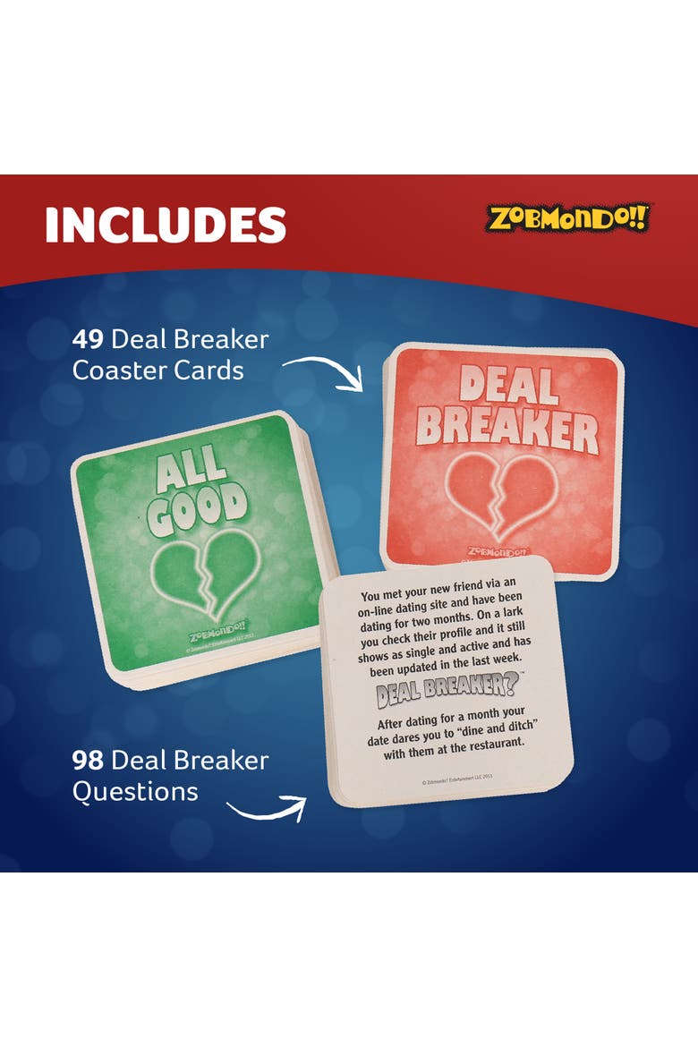 Deal Breaker Card Game by Zobmondo!! Adult party dating card game, Alternate, color, Multicolored