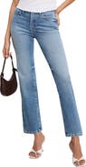 Good American Good Legs Soft-Tech High Waist Ankle Straight Leg Jeans