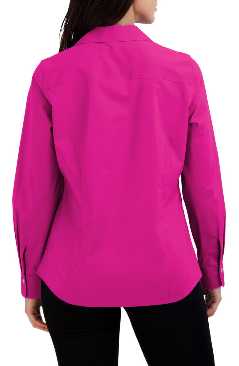 Foxcroft Taylor Stretch Shirt, Alternate, color, Azalea