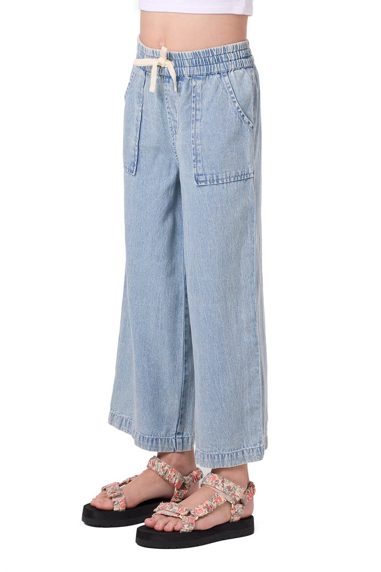Kids' Kaylas Drawstring Denim Pants, Alternate, color, DRIFTER