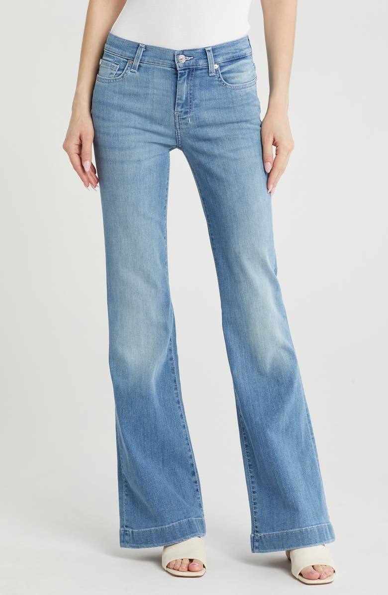 7 For All Mankind Dojo Mid Rise Flare Jeans, Main, color, Slim Evolution