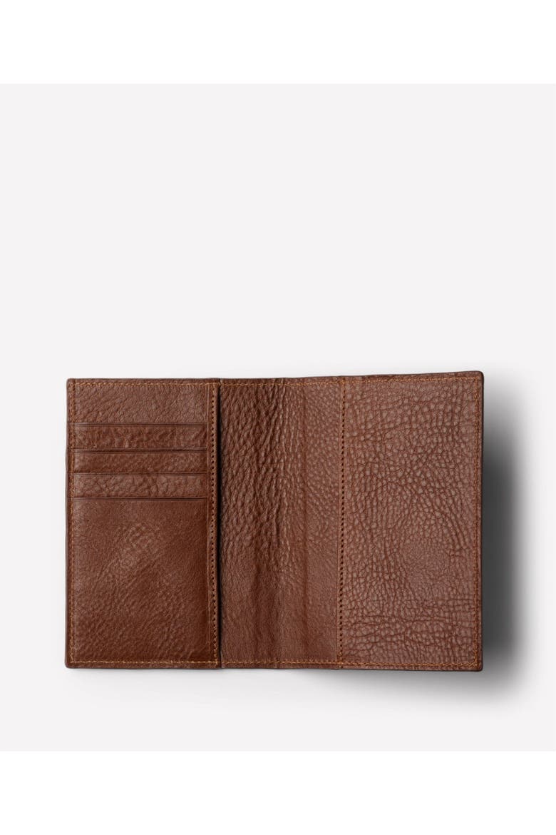 Passport Case, Alternate, color, Vintage Chestnut Leather