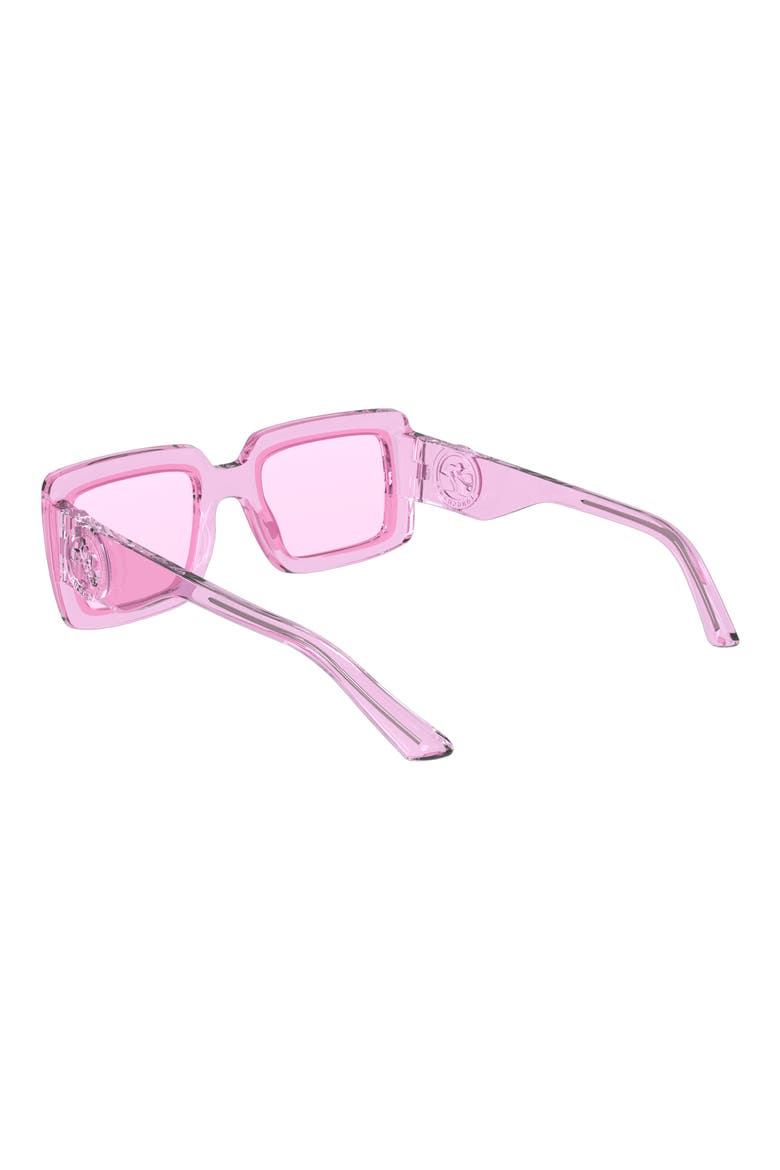 53mm Rectangular Sunglasses, Alternate, color, PINK