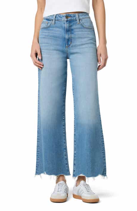 Joe's Destroyed Ankle Wide Leg Jeans