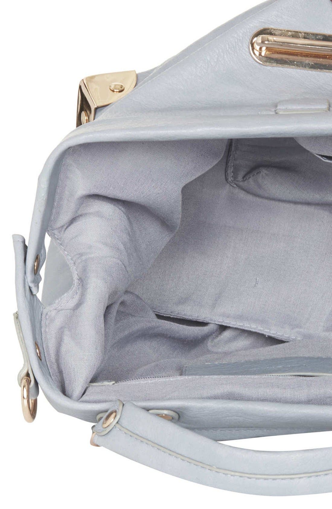 'Small' Metal Detail Crossbody Bag, Alternate, color, LIGHT BLUE