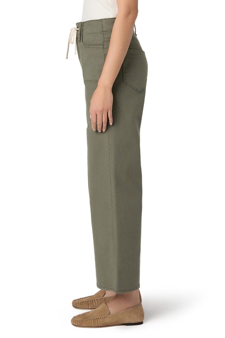 Ari Drawstring Wide Leg Pants, Alternate, color, VINTAGE IVY GREEN