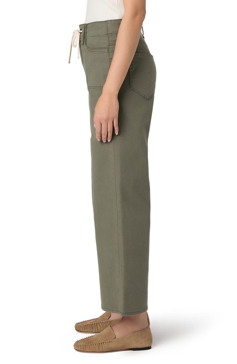 PAIGE Ari Drawstring Wide Leg Pants, Alternate, color, Vintage Ivy Green
