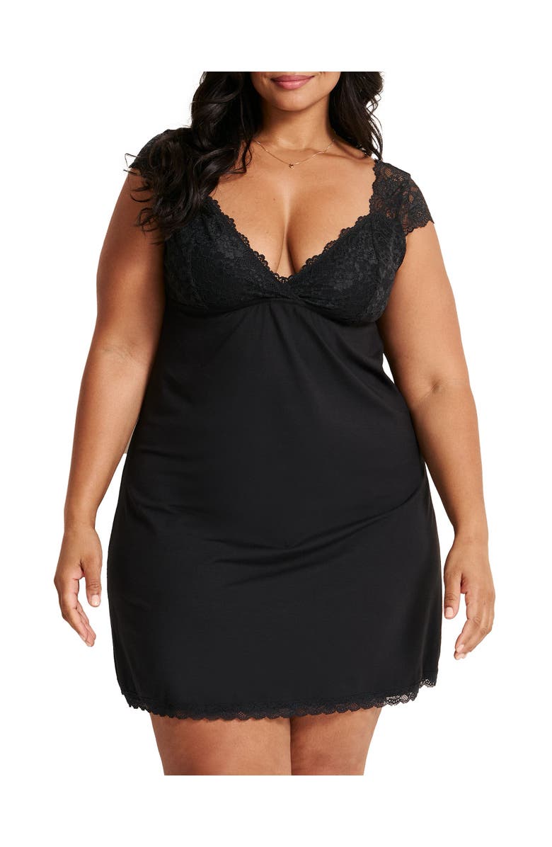 Adore Me Juliet Slip, Main, color, Black