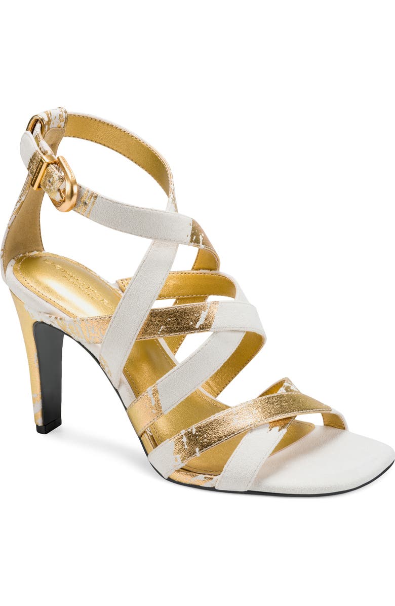 DKNY Briarrose Ankle Strap Sandal, Main, color, Ivory