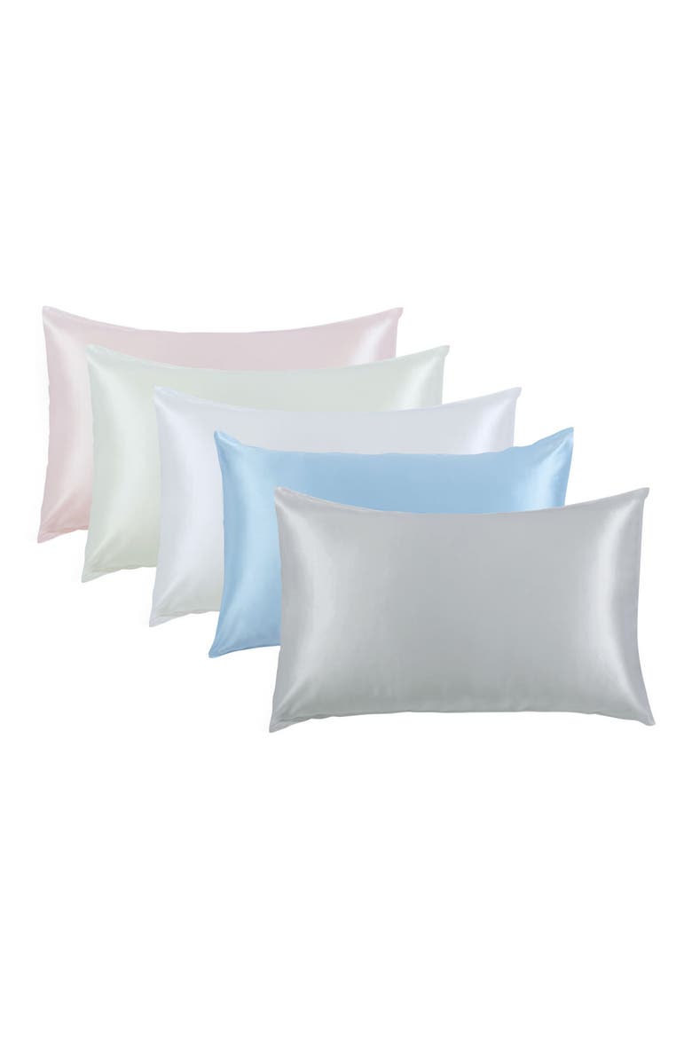 100% Pure Mulberry Silk Pillow Case, Alternate, color, WHITE