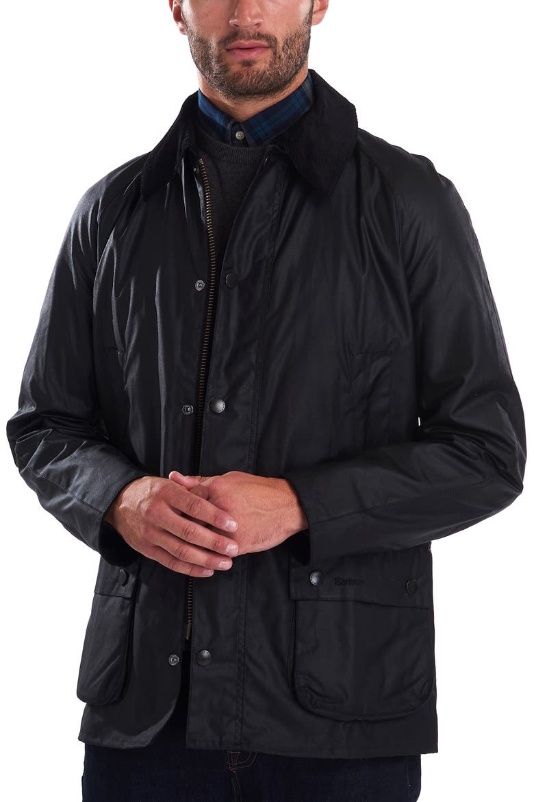 Ashby Waxed Cotton Jacket, Main, color, BLACK