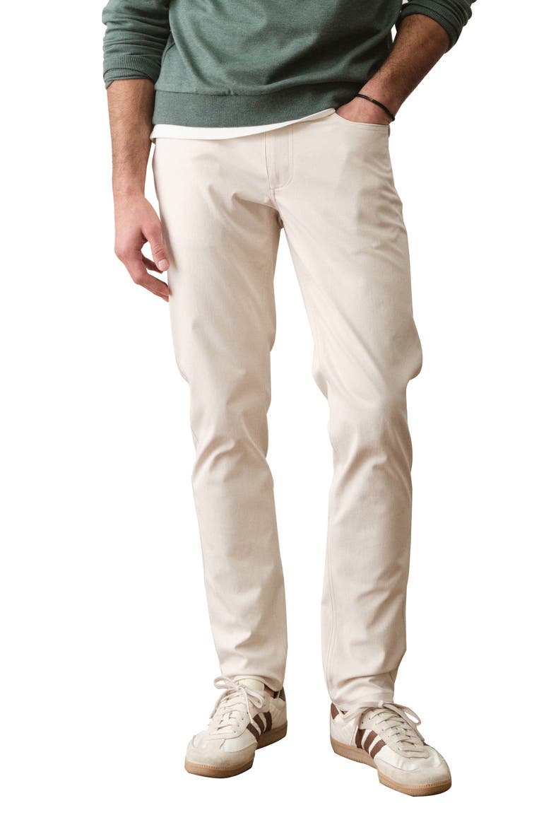 The Five-Pocket Undercover Slim Straight Leg Tech Pants, Main, color, STONE