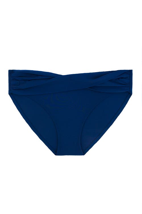 Helen Jon Twist Front Hipster In Navy