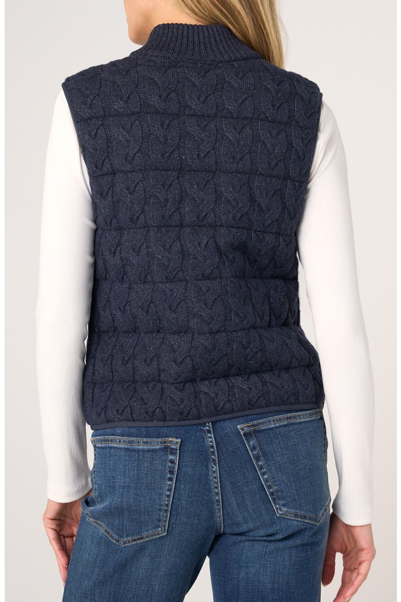Reversible Quilted Vest, Alternate, color, HEATHER NAVY