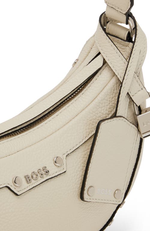 Hugo Boss Boss Small Ivy Hobo Bag In White