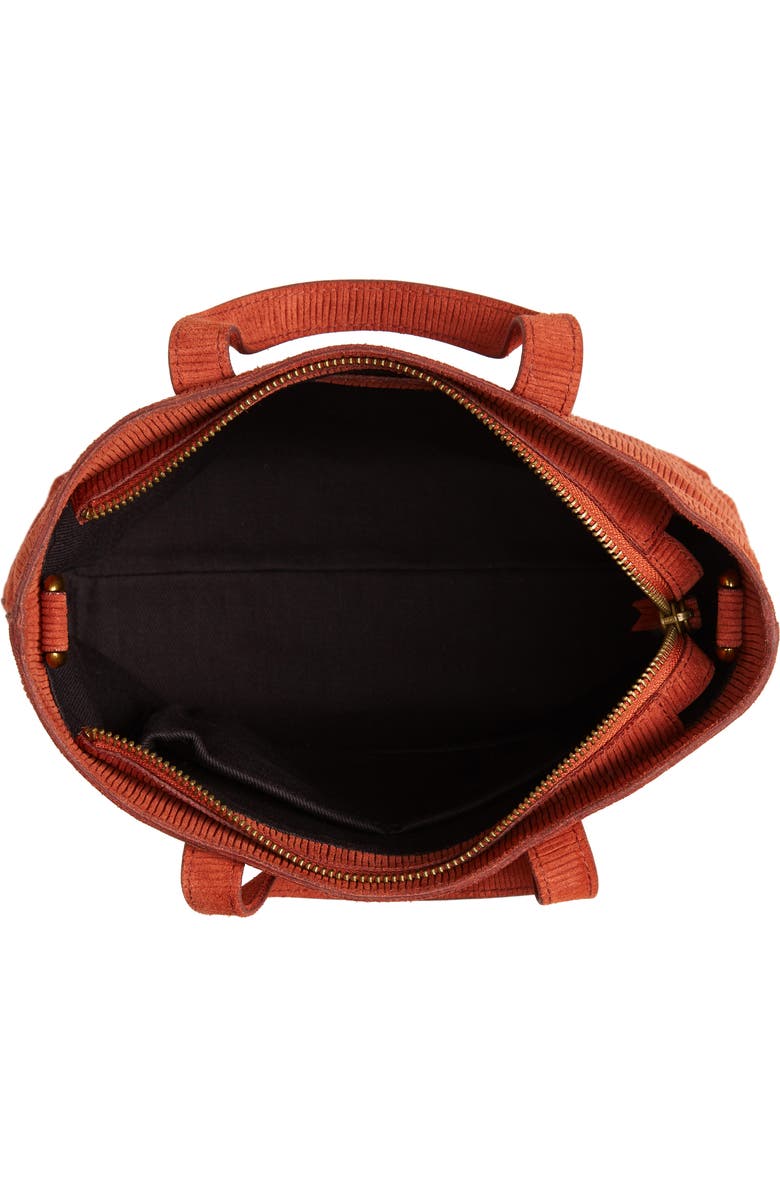 Madewell The Zip-Top Transport Corduroy Suede Crossbody Bag, Alternate, color,