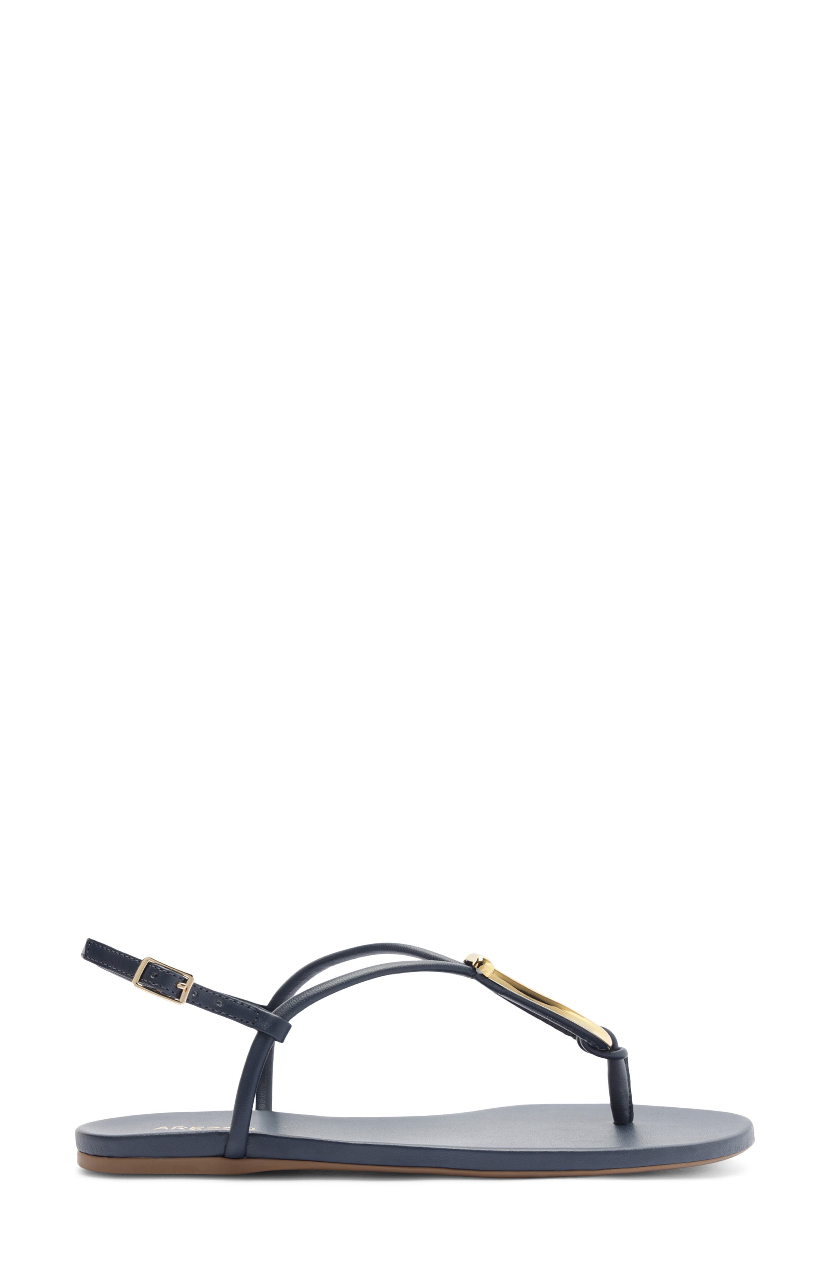 Arezzo Ramona Slingback Sandal, Alternate, color, Navy Nautical