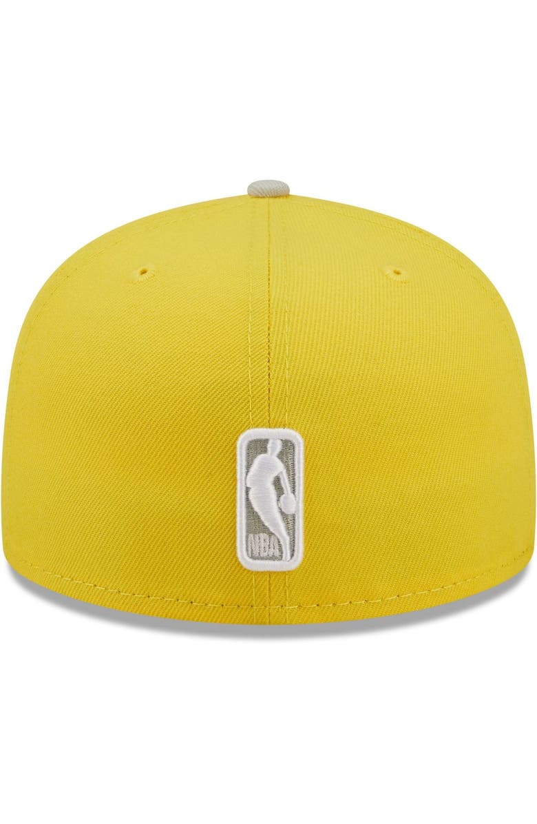New Era Men's New Era Yellow/Gray Milwaukee Bucks Color Pack 59FIFTY Fitted Hat, Alternate, color,
