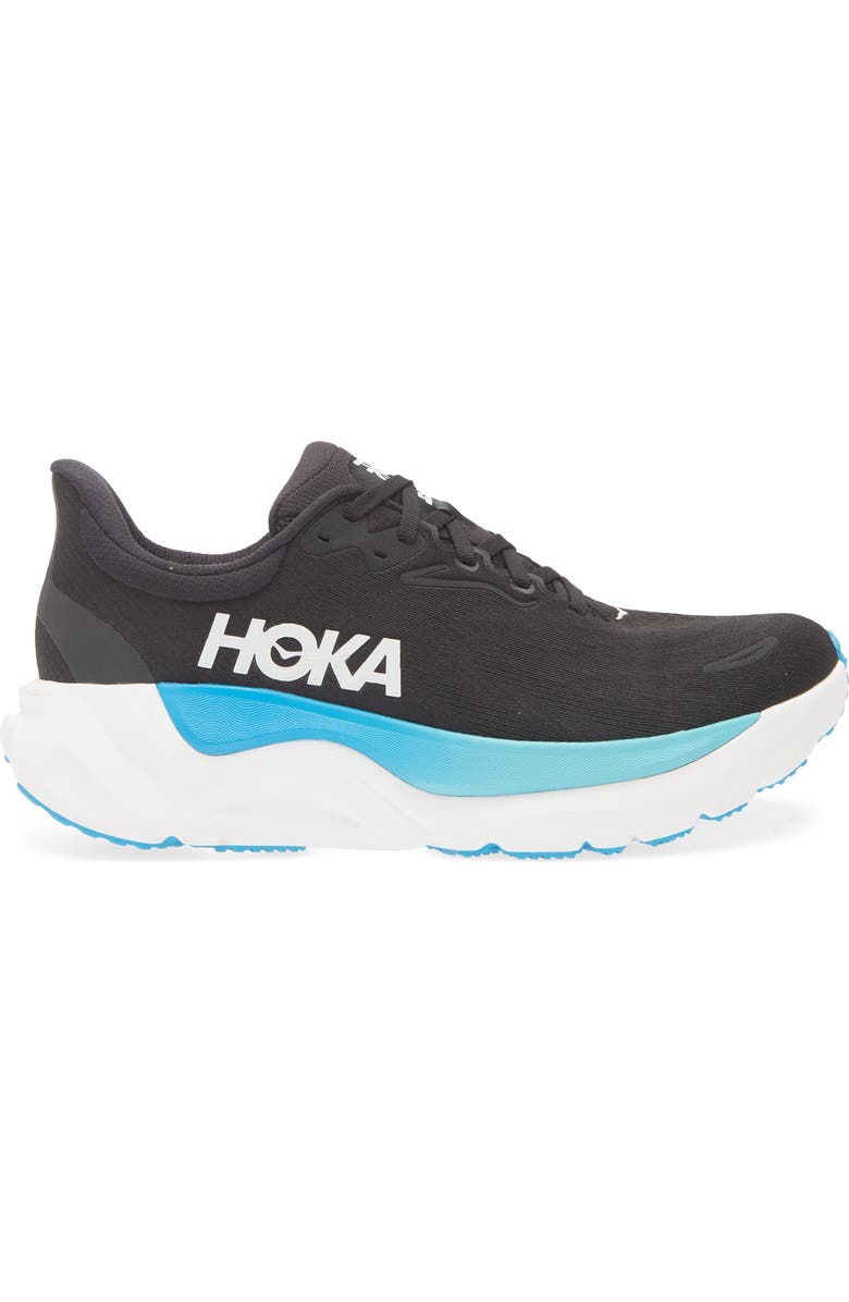 HOKA Arahi 8 Running Shoe, Alternate, color, Black / Skyward Blue