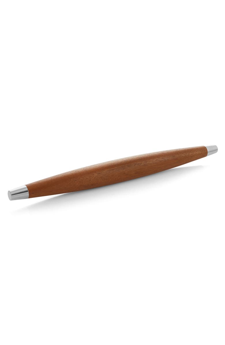 Nambé Novo French Rolling Pin, Main, color, Brown/Silver