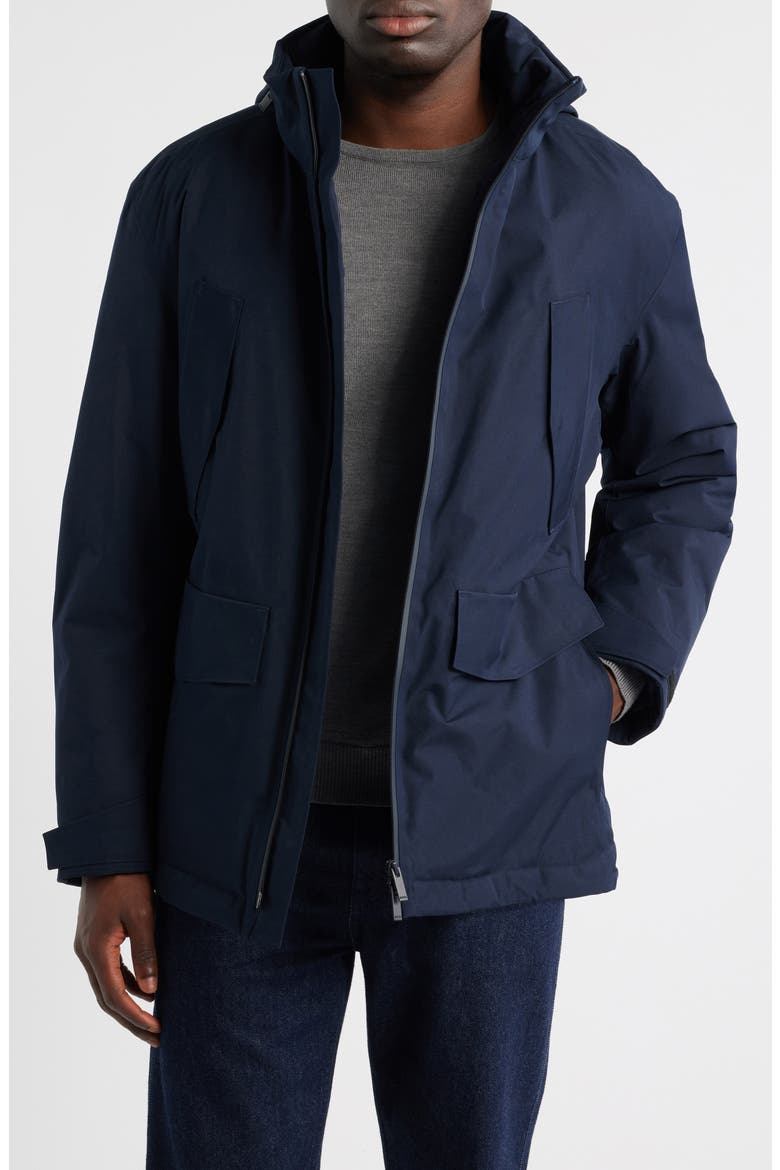 Cordell Gore-Tex® Waterproof Hooded Jacket, Main, color, DARK BLUE