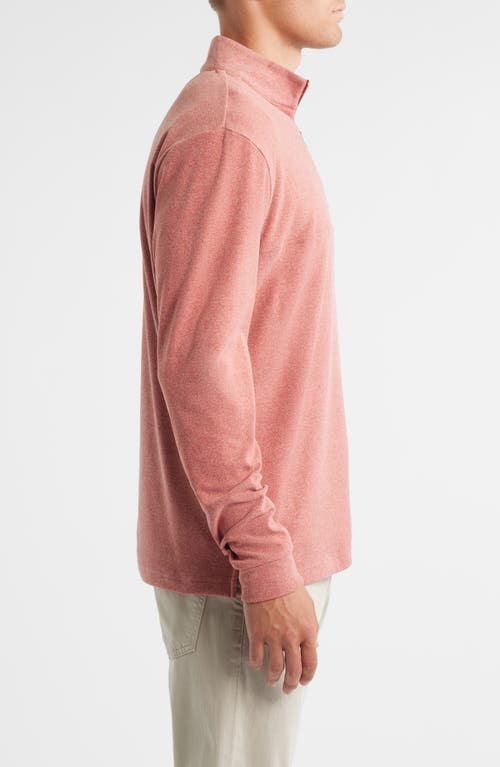 Johnnie-o Mikey Quarter Zip Pullover In Brown