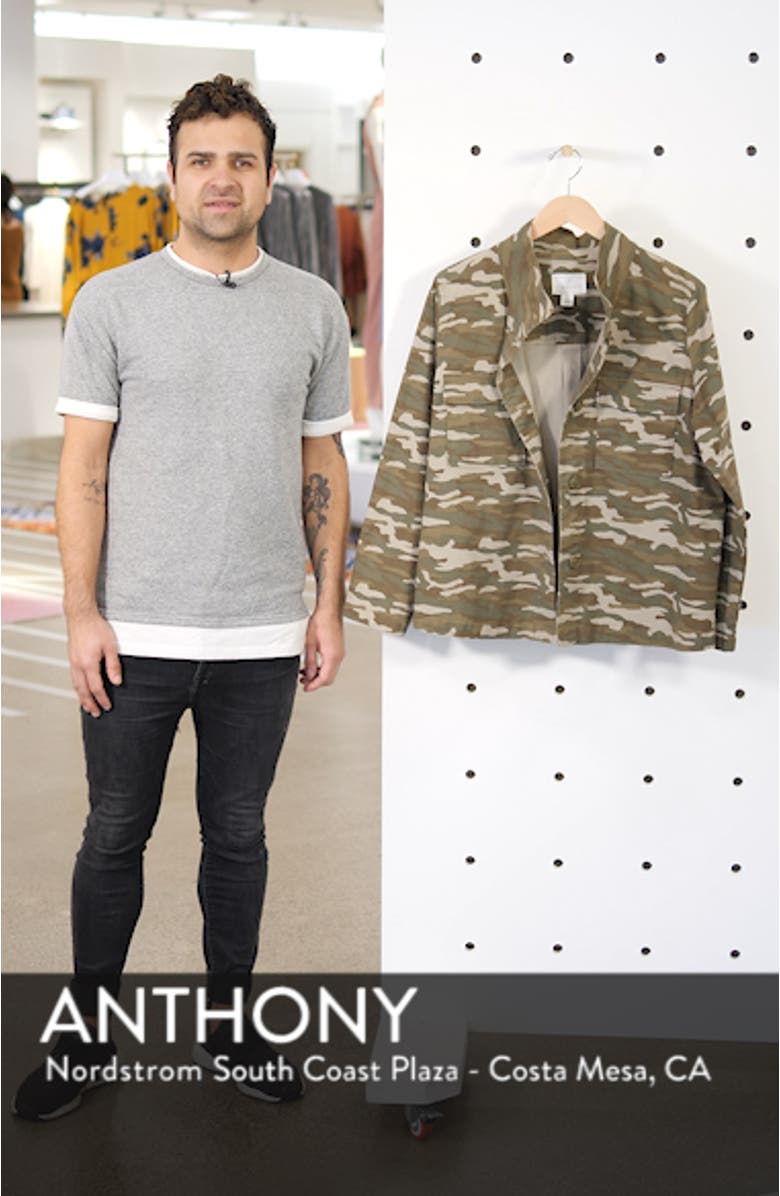 Camo Print Utility Jacket, sales video thumbnail