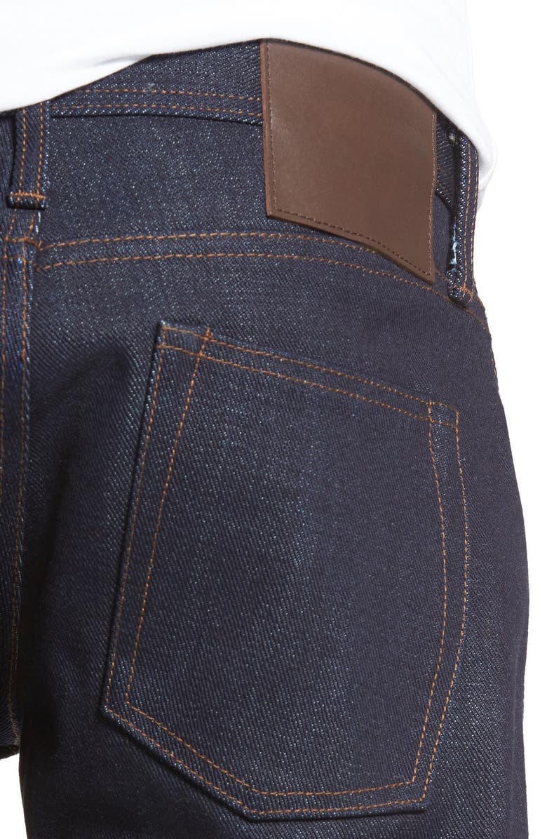 The Unbranded Brand UB121 Selvedge Skinny Fit Jeans, Alternate, color, 